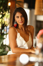 Load image into Gallery viewer, Spade Tassel Earring