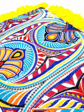 Load image into Gallery viewer, Medium Blue Illusion Tassel Shoulder Bag