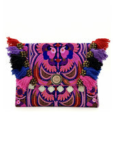 Load image into Gallery viewer, Embroidered Bird Coin Clutch