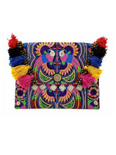 Load image into Gallery viewer, Embroidered Bird Coin Clutch