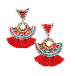 Aztec Tassel Earring