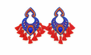 Spade Tassel Earring