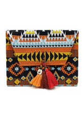 Load image into Gallery viewer, Aztec Bell Clutch