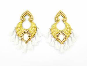 Spade Tassel Earring