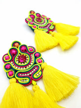 Load image into Gallery viewer, Soutache Tassel Earrings