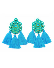 Load image into Gallery viewer, Soutache Tassel Earrings