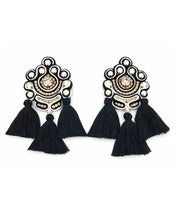 Load image into Gallery viewer, Soutache Tassel Earrings