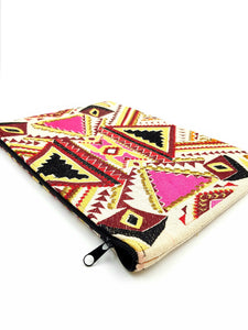 Aztec Zip Clutch