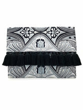 Load image into Gallery viewer, Silver Aztec Clutch