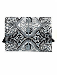 Silver Aztec Clutch